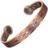 strong magnetic bracelet for health magnetic therapy copper bangle for arthritis pain relief magnetic wrist tband hpr