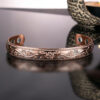 Pure Copper Magnetic Bracelet for Women Ladies Copper Bangle Cuff with Magnets Adjustable - FC
