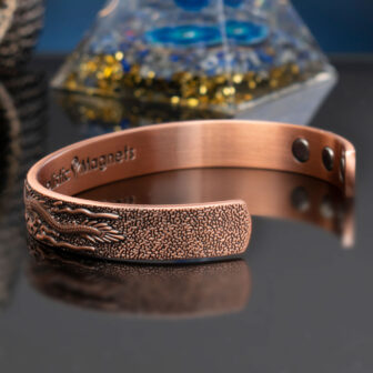 Pure Copper Bangle Magnetic Therapy Bracelet Wristband for Joint and Muscular Pain Relief Unisex – Phoenix & Dragon (PDC) - Image 4