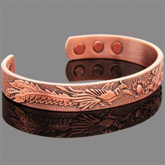 Copper Magnetic Bracelet - Dragon and Pickock
