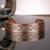Mens Chunky Celtic Bangle Solid Copper Magnetic Bracelet Joint and Muscular Pain Relief for Arm and Wrist – The Book of Kells (CP)