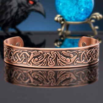 Mens Viking Pure Copper Magnetic Bracelet Joint and Muscular Pain Relief for Arm and Wrist – Eagle (VE) - Image 4