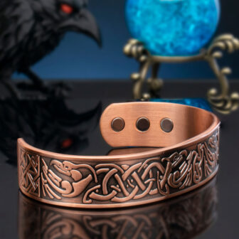 Mens Viking Pure Copper Magnetic Bracelet Joint and Muscular Pain Relief for Arm and Wrist – Eagle (VE) - Image 5