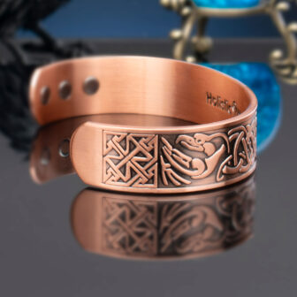 Mens Viking Pure Copper Magnetic Bracelet Joint and Muscular Pain Relief for Arm and Wrist – Eagle (VE) - Image 3