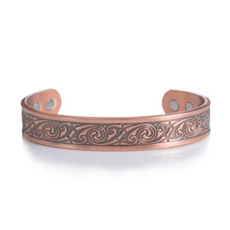 Pure Copper Celtic Magnetic Bracelet Bangle for Natural Pain Relief Arthritis Carpal Tunnel Tennis Elbow Celtic Spiral Design
