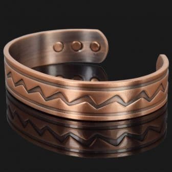 Mens Copper bracelet bio magnetic bracelet for arthritis pain relief