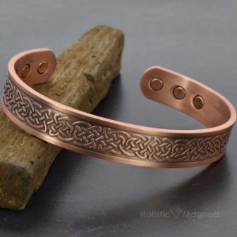 An Exquisite Copper Magnetic Celtic bracelet - Celtic Shield Knot