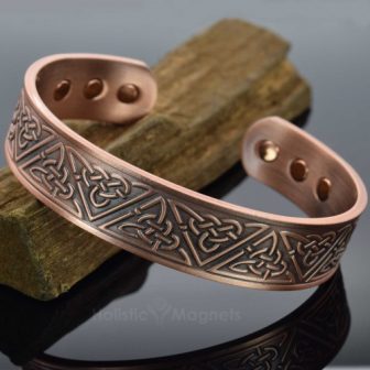 Copper bracelet for arthritis magnetic therapy bracelet health bracelet helaing bracelet bangle for pain trinity knot