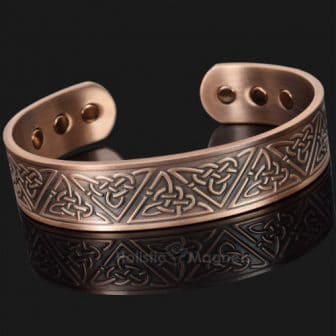 Copper bracelet for arthritis magnetic therapy bracelet health bracelet helaing bracelet bangle for pain trinity knot