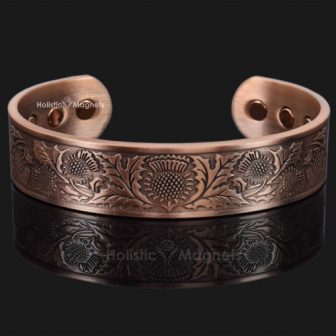 Copper bracelet health magnetic bracelet for health magnets for pain relief copper magnetic bracelet arthritis Scottish thistle