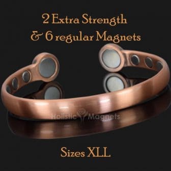 Magnetic bangle pain relief bracelet mens copper bracelet arthritis magnetic therapy health bracelet bracket STRONG magnets hpc XXL