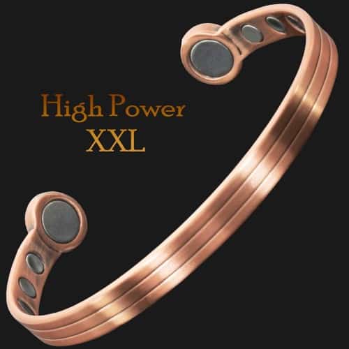 5000 gauss magnets High power mens magnetic Titanium bracelet