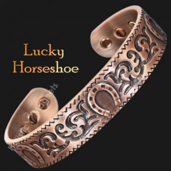 Magnetic Bracelet Copper Bracelet for Arthritis Magnetic Therapy for Pain Relief Health Bracelet Lucky Horseshoe
