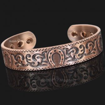 Magnetic Bracelet Copper Bracelet for Arthritis Magnetic Therapy for Pain Relief Health Bracelet Lucky Horseshoe