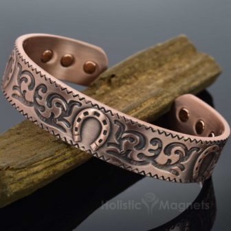 Magnetic Bracelet Copper Bracelet for Arthritis Magnetic Therapy for Pain Relief Health Bracelet Lucky Horseshoe