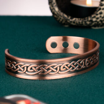 Celtic Copper Bracelet Magnetic Therapy Wristband for Joint and Muscular Pain Relief Unisex  – Celtic Eternity Knot (CEK) - Image 2