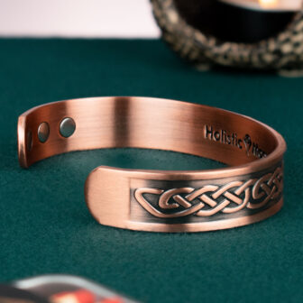 Celtic Copper Bracelet Magnetic Therapy Wristband for Joint and Muscular Pain Relief Unisex  – Celtic Eternity Knot (CEK) - Image 3