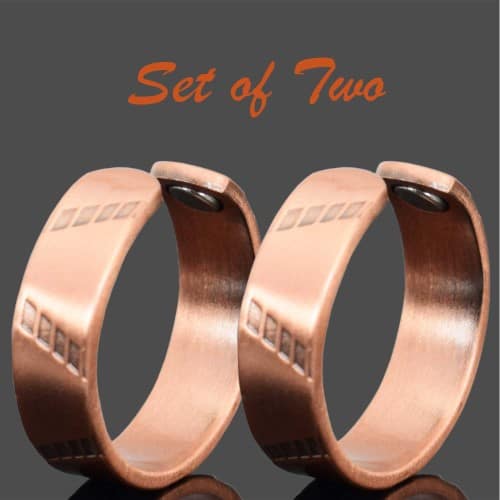 Pure Copper Magnetic Rings - Natural 