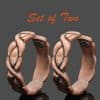 Womens Copper Magnetic Rings - Set of Two (HK)