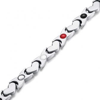 ladies energy bracelet healing bracelet pain relief health wristband magnetic therapy hks4