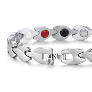 ladies magnetic health bracelet pain relief ion energy wristband healing magnetic therapy sl4