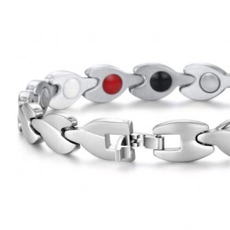 ladies magnetic health bracelet pain relief ion energy wristband healing magnetic therapy sl4