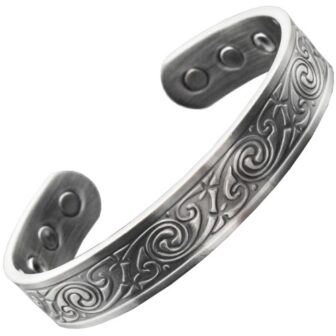 womens copper magnetic bracelet celtic spiral knot clkp