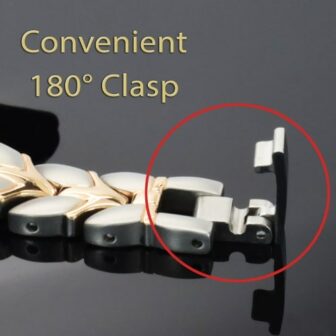 balance bracelet with fold over clasp