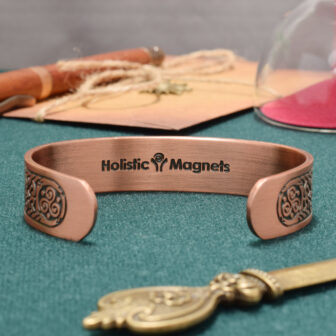 Pure Copper Magnetic Bracelet with Neodymium Magnets for Natural Pain Relief Mens Womens Celtic Bangle – Claddagh (CDH) - Image 7